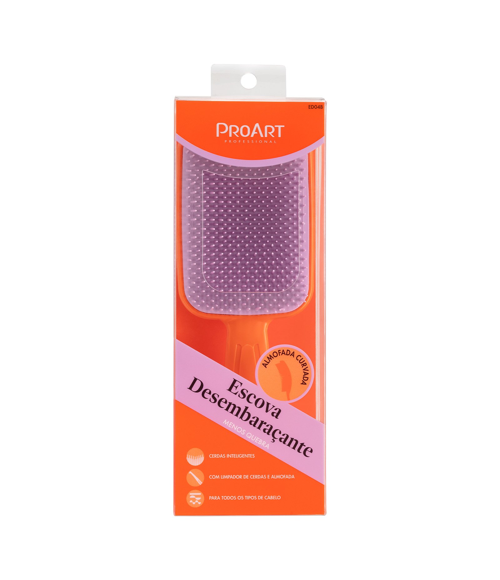 Escova de Cabelo Desembaraçante ProArt Laranja 6