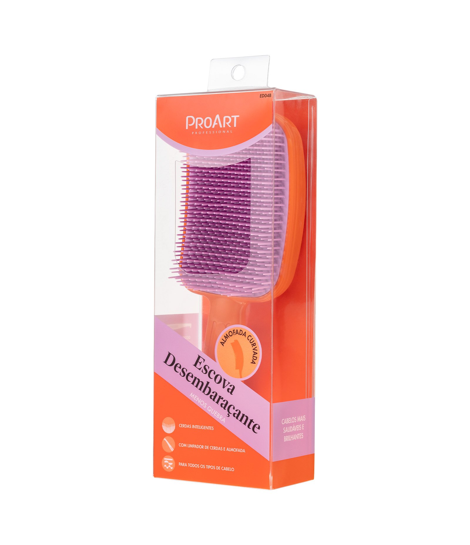 Escova de Cabelo Desembaraçante ProArt Laranja 7
