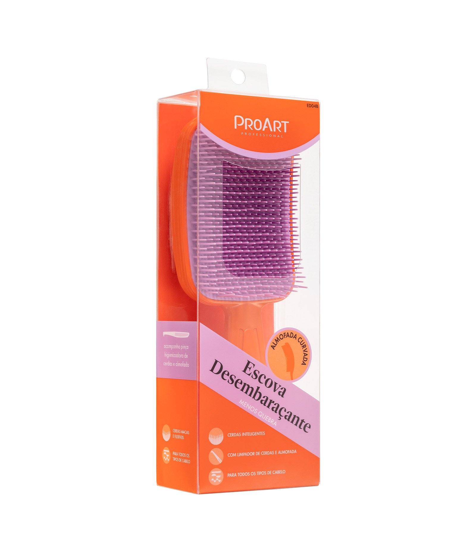 Escova de Cabelo Desembaraçante ProArt Laranja 9