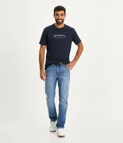 Calça Slim Básica Jeans com Elastano