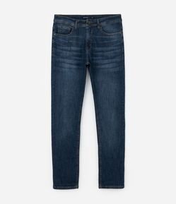 Calça Slim Jeans com Elastano e Pesponto Contrastante