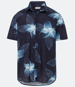 Camisa Comfort em Algodão com Estampa Floral