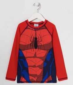 Camiseta Infantil UV com Estampa do Homem Aranha - Tam 2 ao 10