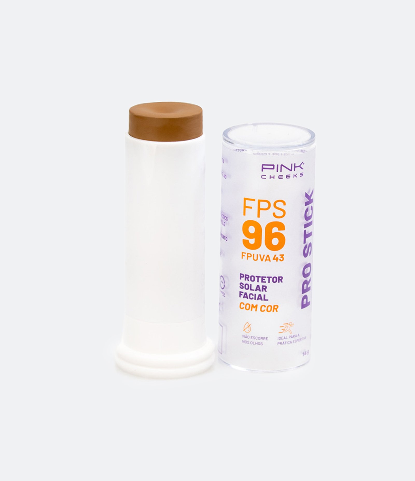 Protetor Solar Facial Multifuncional Pro Stick FPS95 Pro40 Pink Cheeks 14g 1