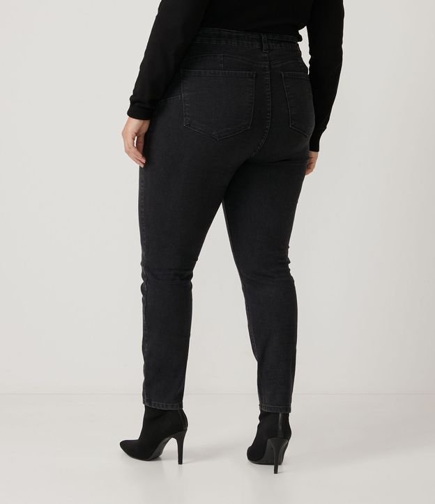 Calça Skinny Jeans Push Up Curve & Plus Size Preto 3