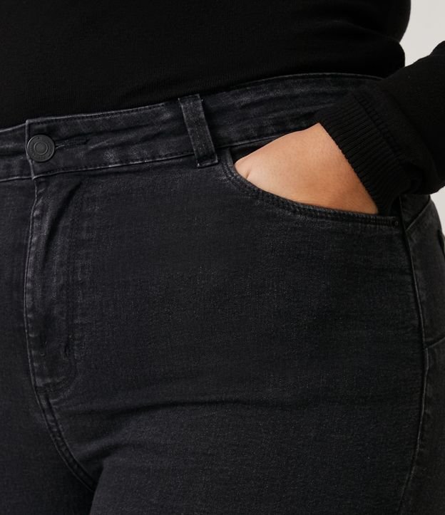 Calça Skinny Jeans Push Up Curve & Plus Size Preto 4