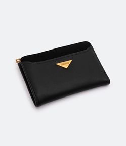 Carteira Envelope em PU com Zíper e Botão