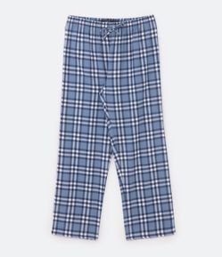 Calça de Pijama em Algodão com Estampa Xadrez