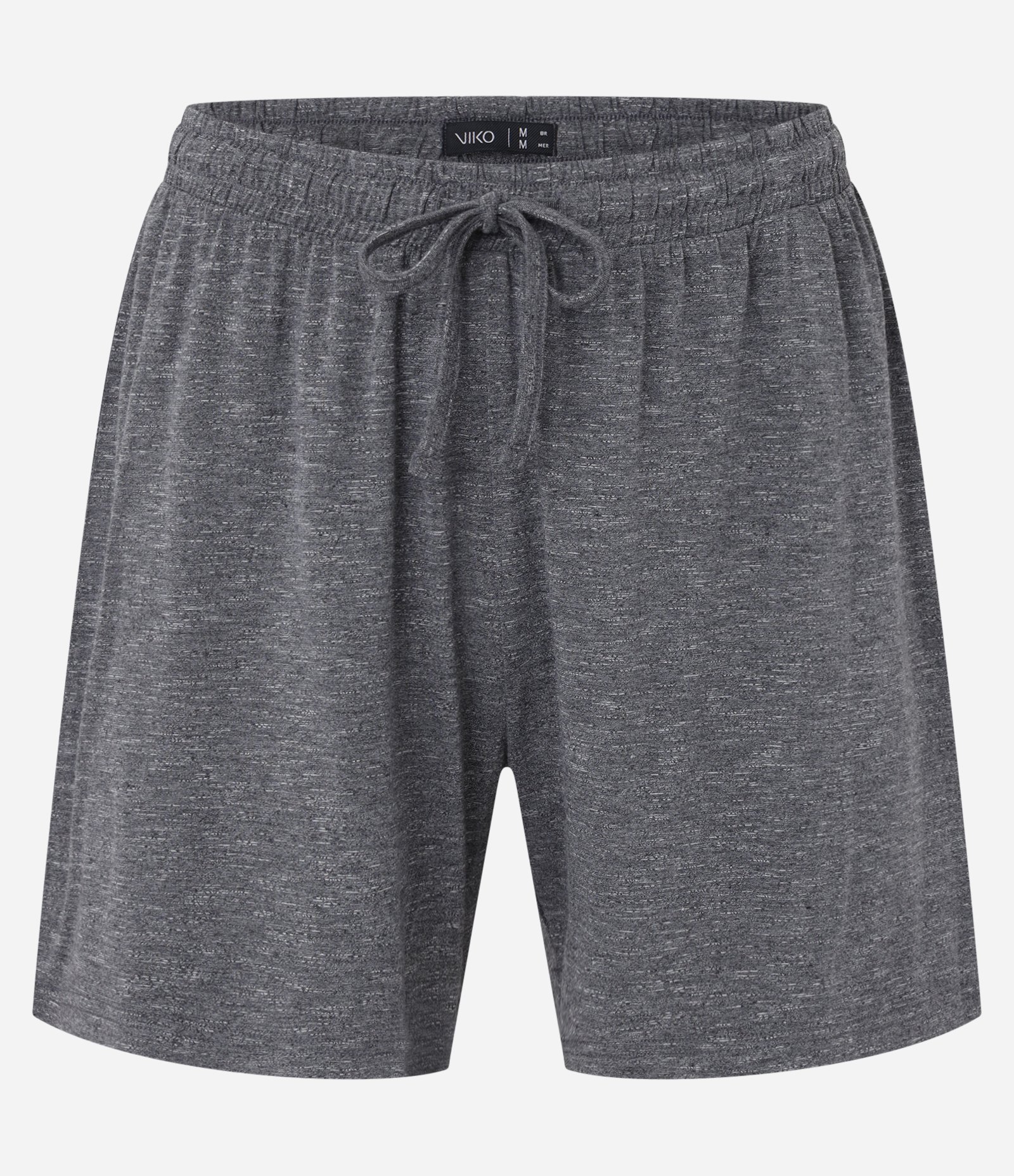 Pijama Curto em Malha Flamê com Efeito Mesclado Cinza Azulado 3