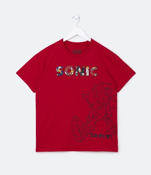 Camiseta Infantil Sonic the Hedgehog