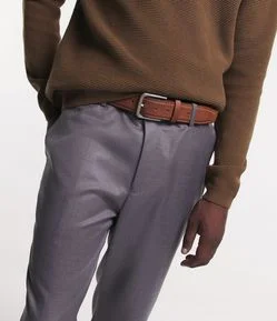 Cinto Médio com Fivela Quadrada