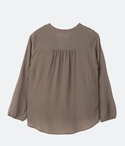 Blusa Alongada em Viscose com Decote V Curve & Plus Size