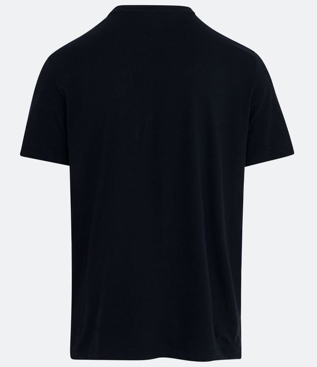 Remera Regular en Media Malla con Estampado Baby Groot Negro 6