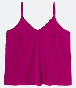 Blusa em Cetim com Alça Regulável Curve & Plus Size