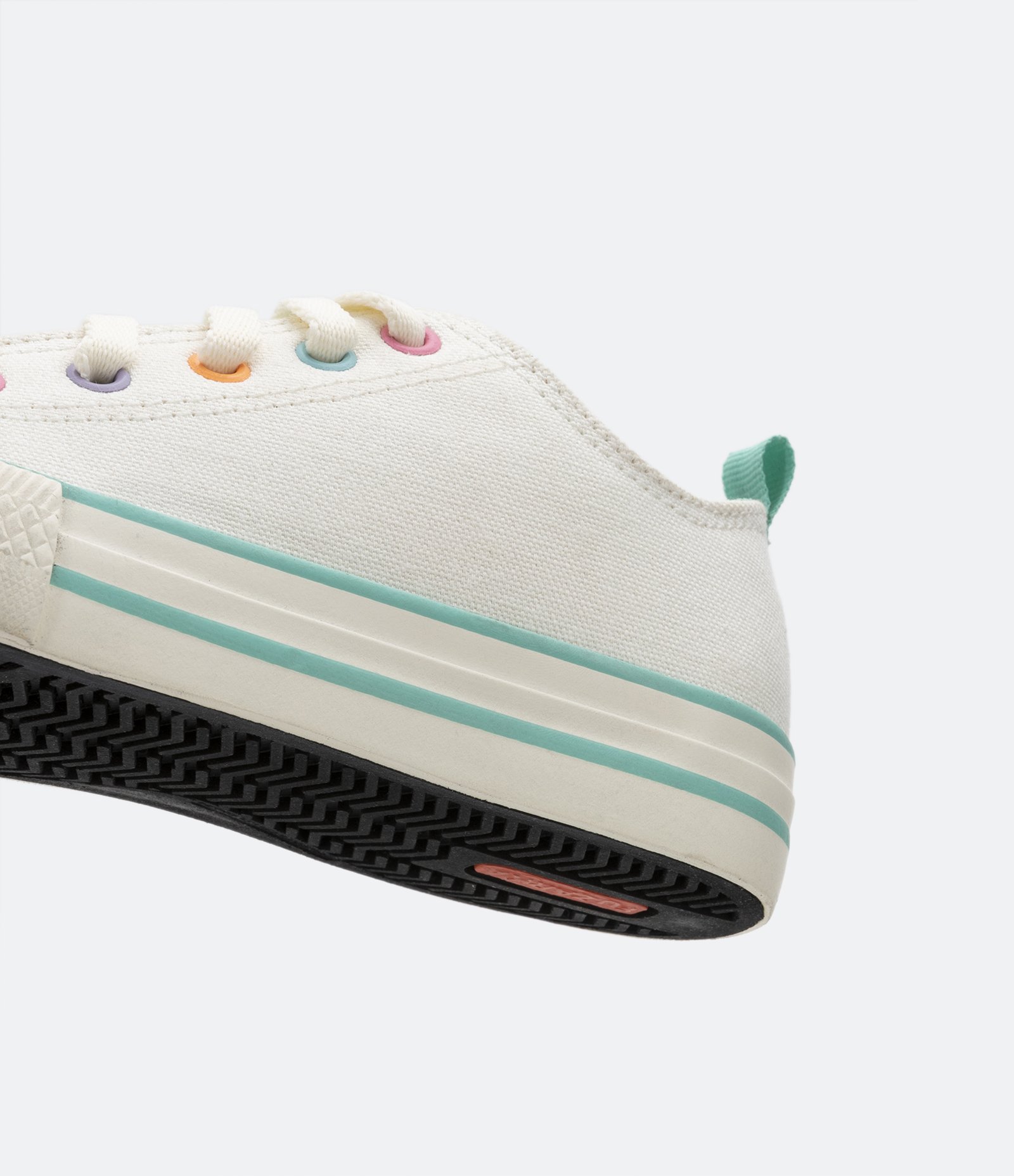 Tênis Infantil com Ilhoses Coloridos e Detalhes Contrastantes - Tam 28 ao 36 Off White 4