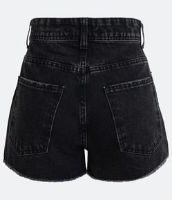 Short Jeans Curto Strass Barra Dobrada, Shorts Feminino Renner - Blue  Steel Usado 84188523