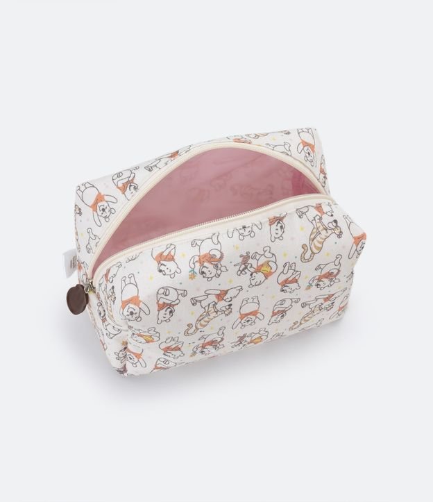 Necesaire Rectangular con Estampa Winnie The Pooh Beige 4