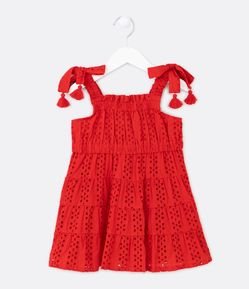 Vestido Infantil Rodado com Vestidinho de Boneca Desenho