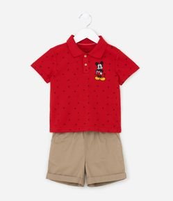 Conjunto Infantil com Estampa do Mickey - Tam 1 a 5 anos