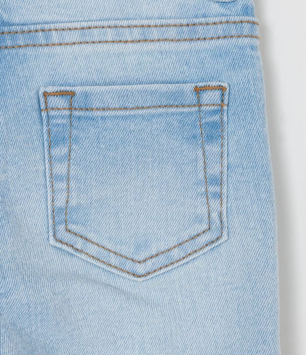 Pantalón Flare Infantil en Jeans con Bolsillos - Talle 1 a 5 años Azul 4