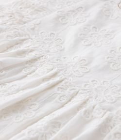 Vestido Infantil em Broderie com Babadinhos - Tam 1 a 5 Anos
