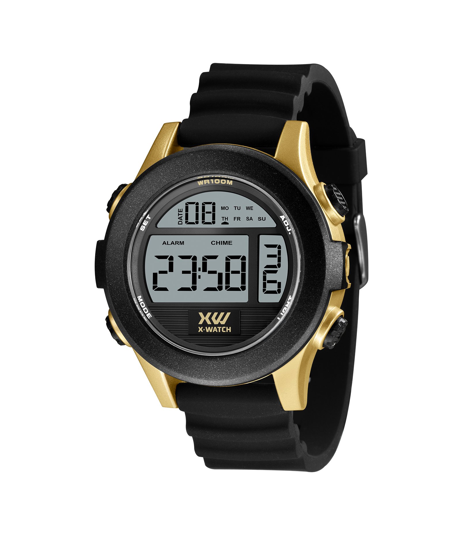 Relógio X-Watch Digital com Pulseira em Silicone e Caixa em Poliuretano XMPPD669 PXPX Preto 1