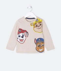 Camiseta Infantil Estampa Patrulha Canina - Tam 2 a 5 Anos