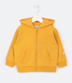 Casaco Infantil com Capuz e Etiqueta Aplicada na Manga - Tam 1 a 5 Anos