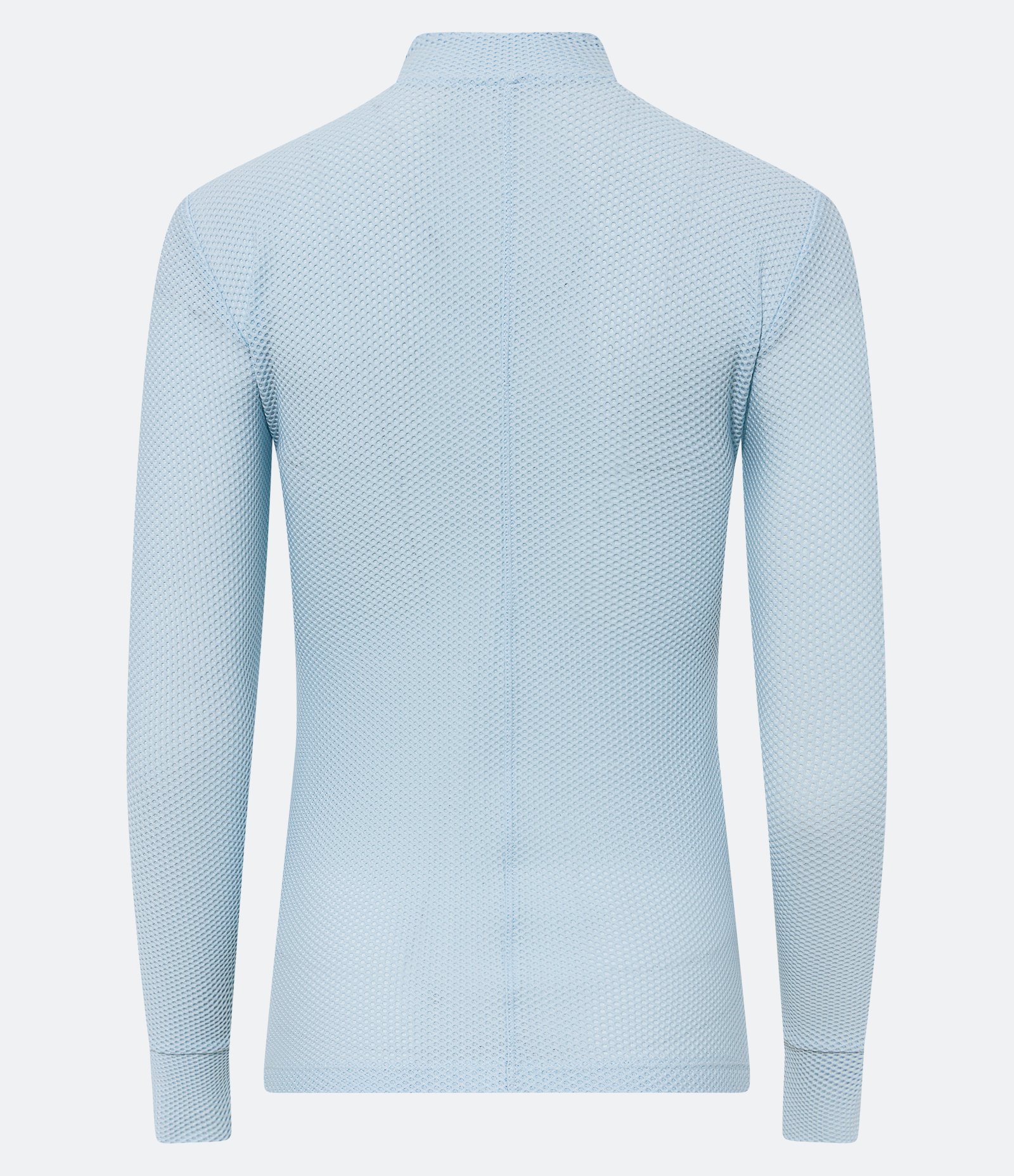 Jaqueta Esportiva em Malha Texturizada com Zíper e Bolsos Azul Claro 7