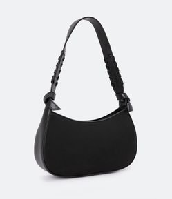 Bolsa Baguete Pequena com Detalhe de Nózinhos nas Alças