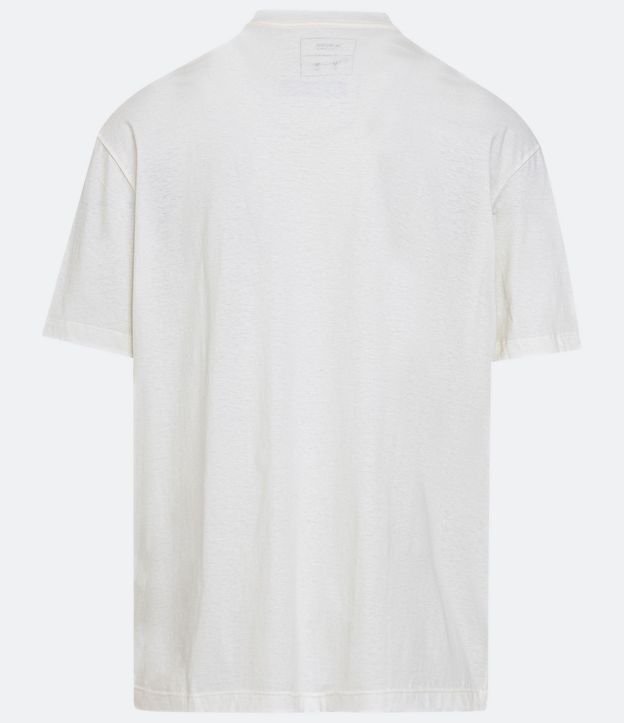 Camiseta Relaxed em Meia Malha com Estampa Baltimore Baseball Branco Neve 2