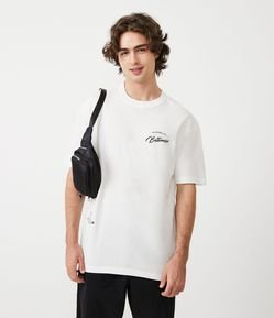 Camiseta Relaxed em Meia Malha com Estampa Baltimore Baseball