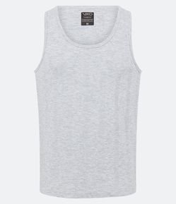 Camiseta Regata de Pijama em Algodão Texturizado