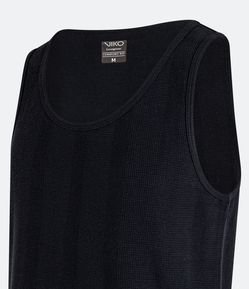 Camiseta Regata de Pijama em Algodão Texturizado