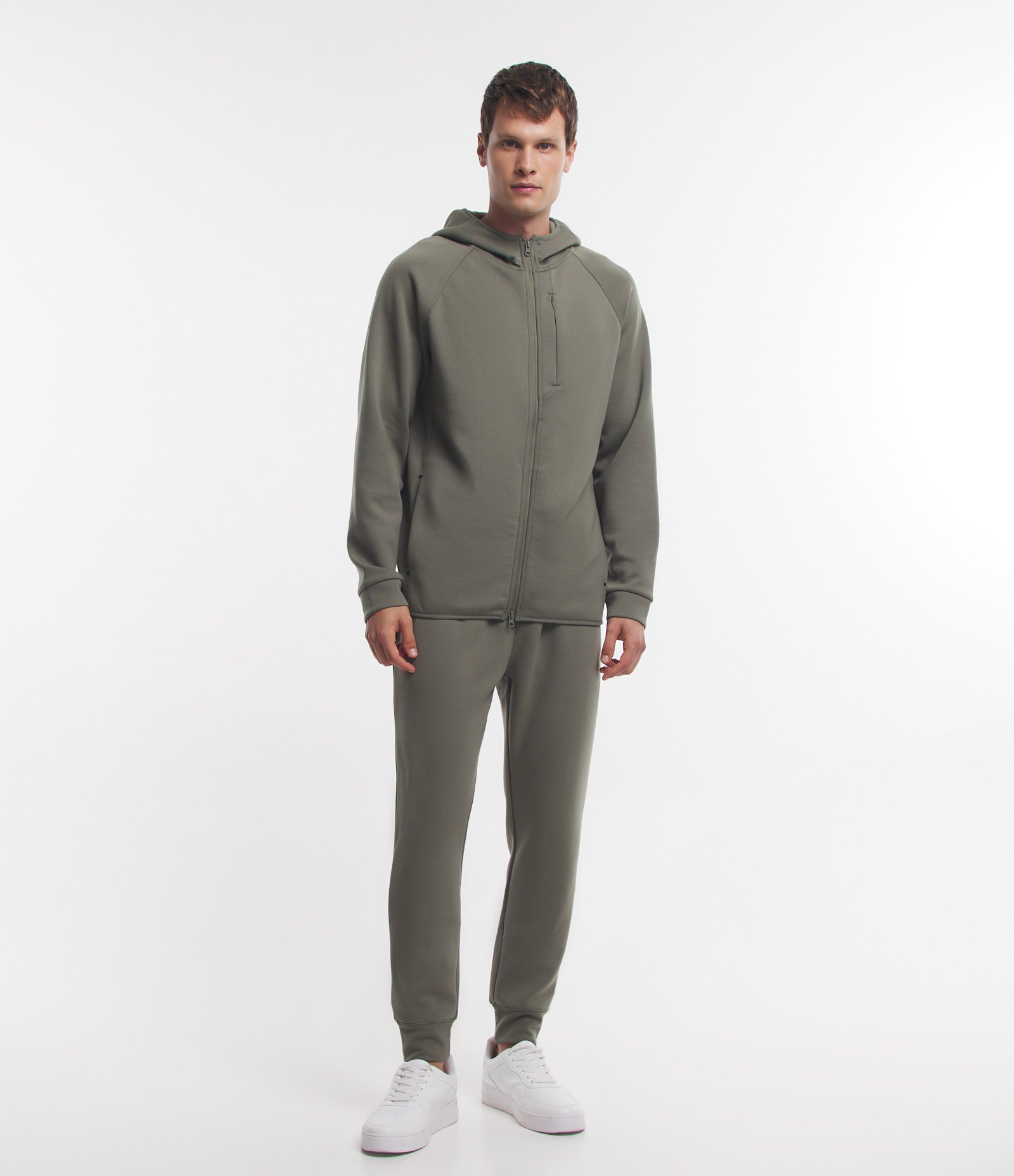 Calça Jogger Esportiva em Moletom Tecnológico Verde 1