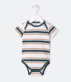 Body Infantil com Listras Largas - Tam 0 a 18 meses
