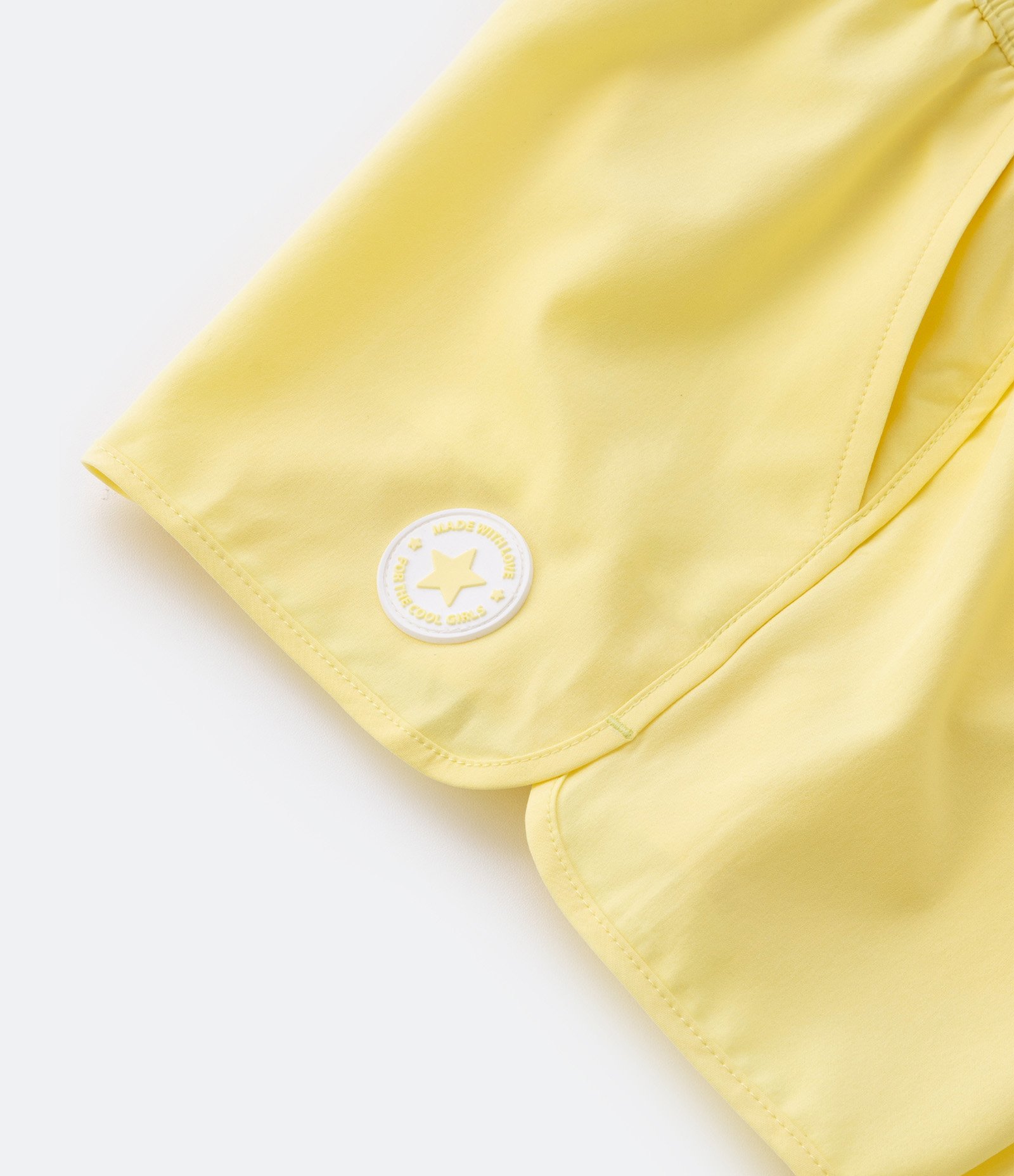 Short Runner Infantil em Microfibra com Cordão na Cintura- Tam 5 a 14 Anos Amarelo 5