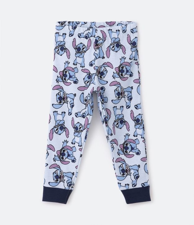 Pijama Jumper Infantil Disfraz Stitch Bordado - Talle 2 al 14 años Azul