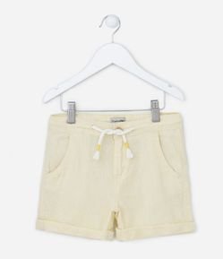 Bermuda Infantil Texturizada - Tam 1 a 4 anos