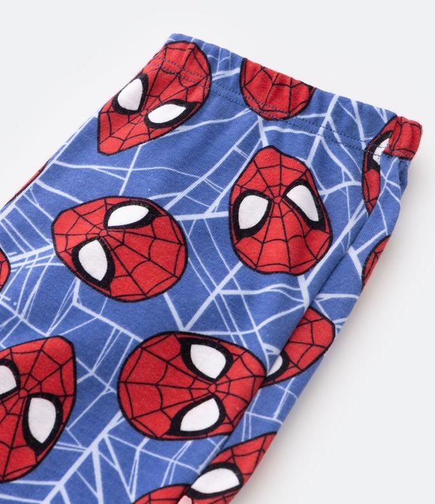 Pijama Longo Infantil Estampa Homem Aranha - Tam 2 a 12 Anos Bege