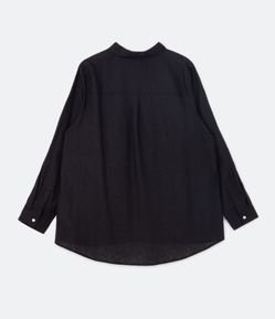 Camisa Manga Longa em Viscolinho Curve & Plus Size