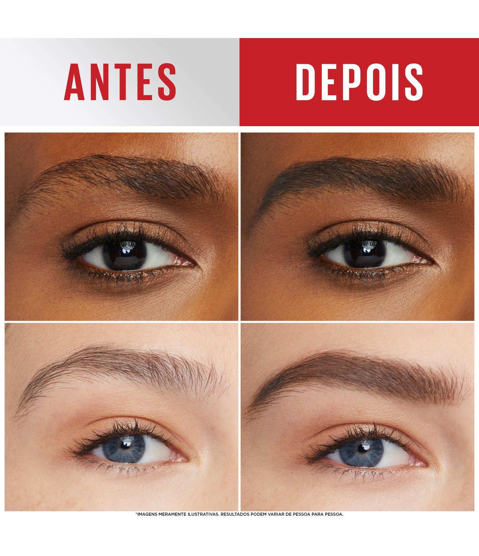 Gel de Sobrancelhas NY Tattoo Brow 3D Maybelline Warm Brown 6