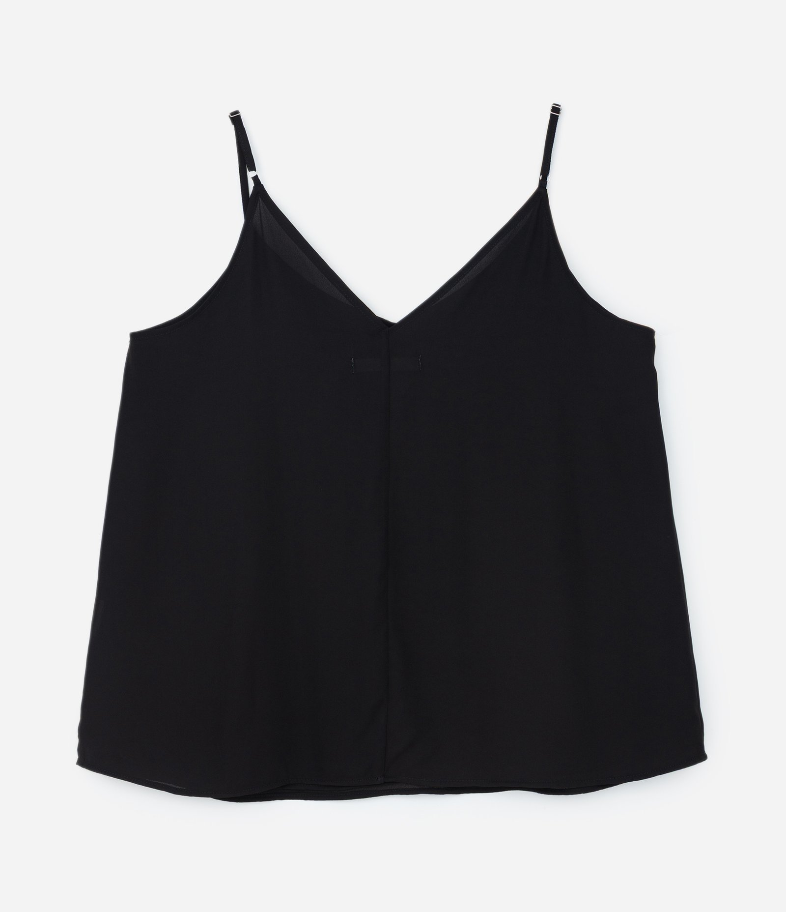 Blusa Regata Básica em Crepe Curve & Plus Size Preto 6
