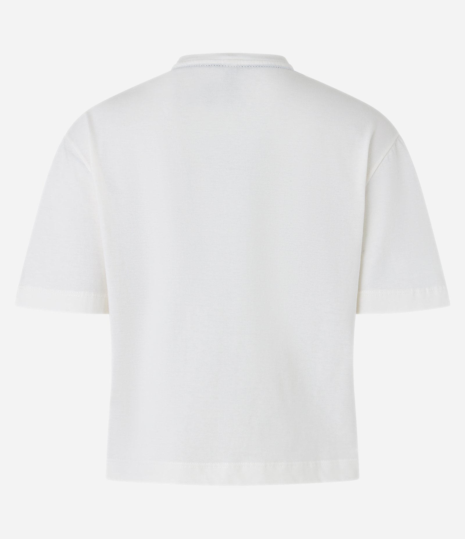 Blusa em Meia Malha com Manga Curta e Bordados de Corações Branco 6