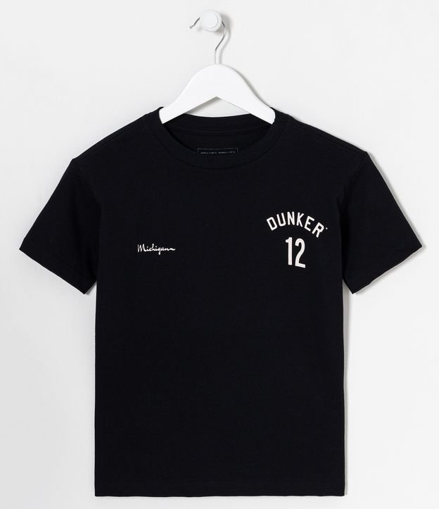 Camiseta Infantil com Estampa Localizada Michigan - Tam 4 a 10 anos