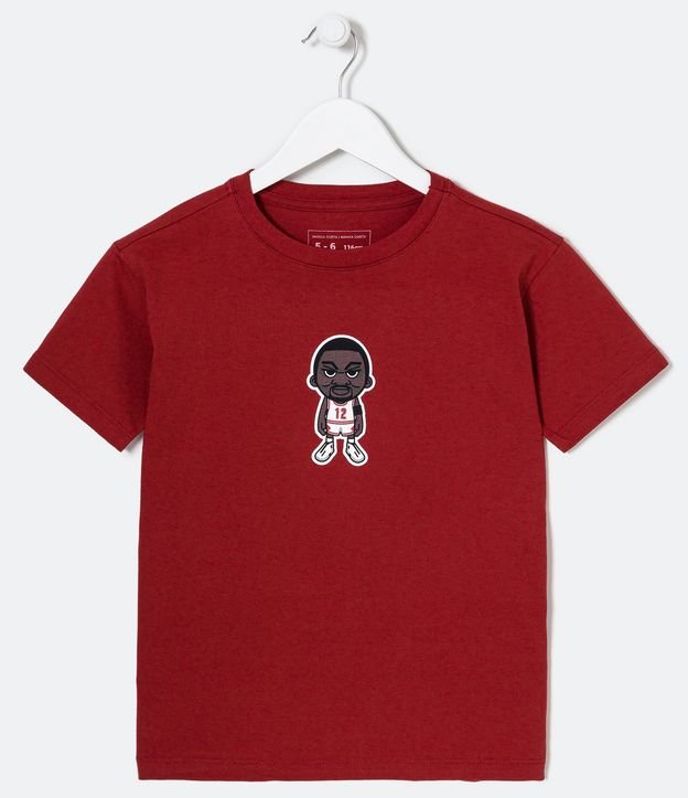 Camiseta Infantil com Estampa Localizada Michigan - Tam 4 a 10 anos