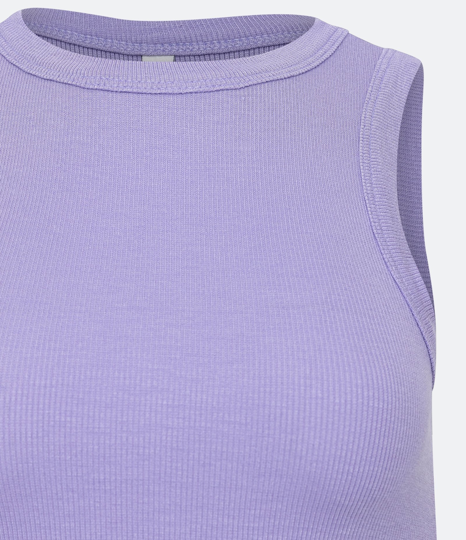 Regata Cropped Básica em Ribana Canelada 7