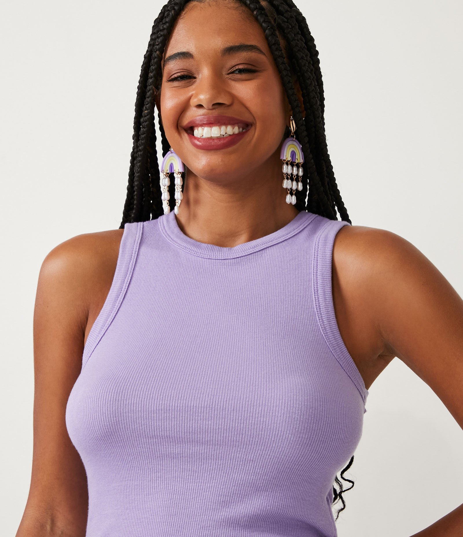 Regata Cropped Básica em Ribana Canelada 4