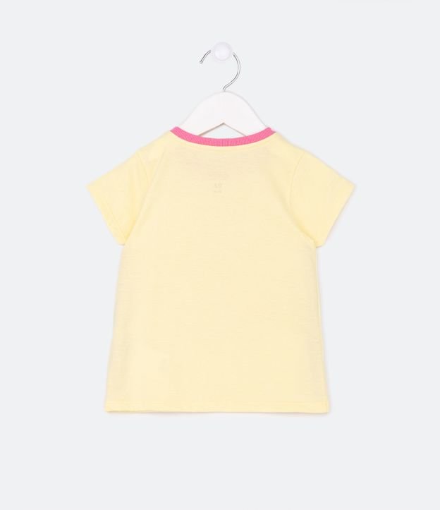 Pijama Curto Infantil com Estampa de Margaridinhas - Tam 2 a 4 Anos Amarelo 3