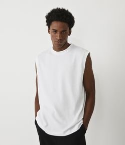 Regata Comfort em Algodão com Textura Canelada